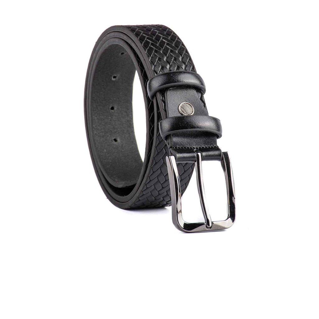 [127] Leather Belt Model 127 (1HR-35) (42(105cm), Black)