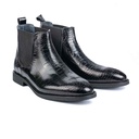 Chelsea Leather Boots (Croco)