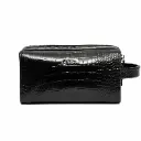 Porsha Leather Shoe Bag (Croco)